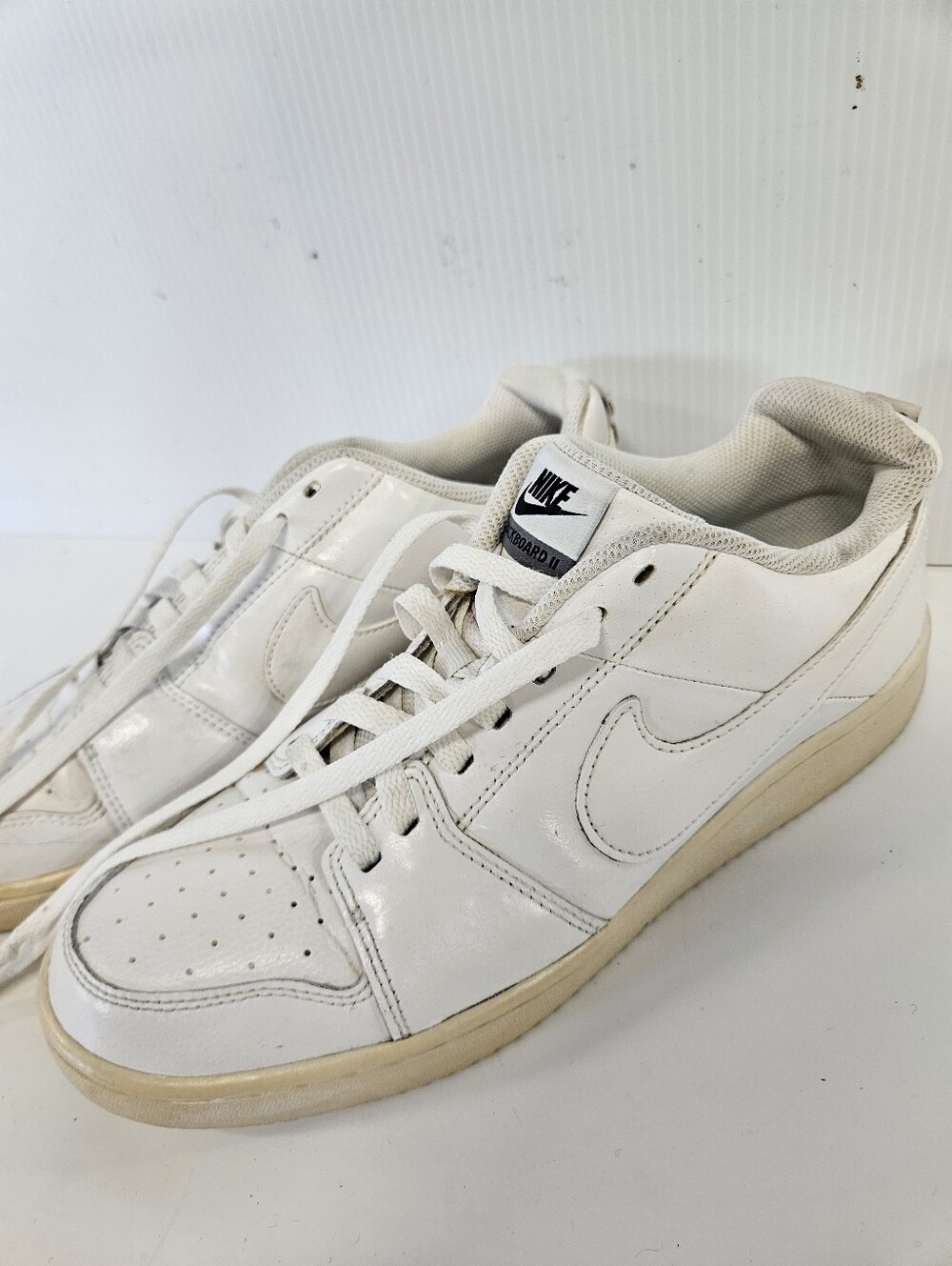 Nike Men’s Blackboard II White Low-Top Sneakers with Off-White Sole